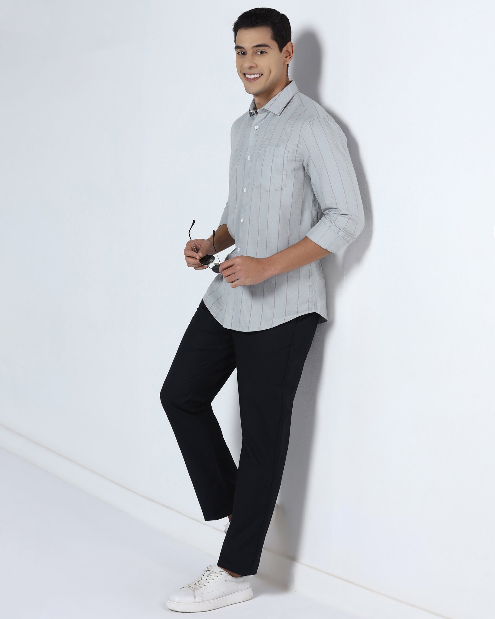 Grey Stripe Shirt - Sabel