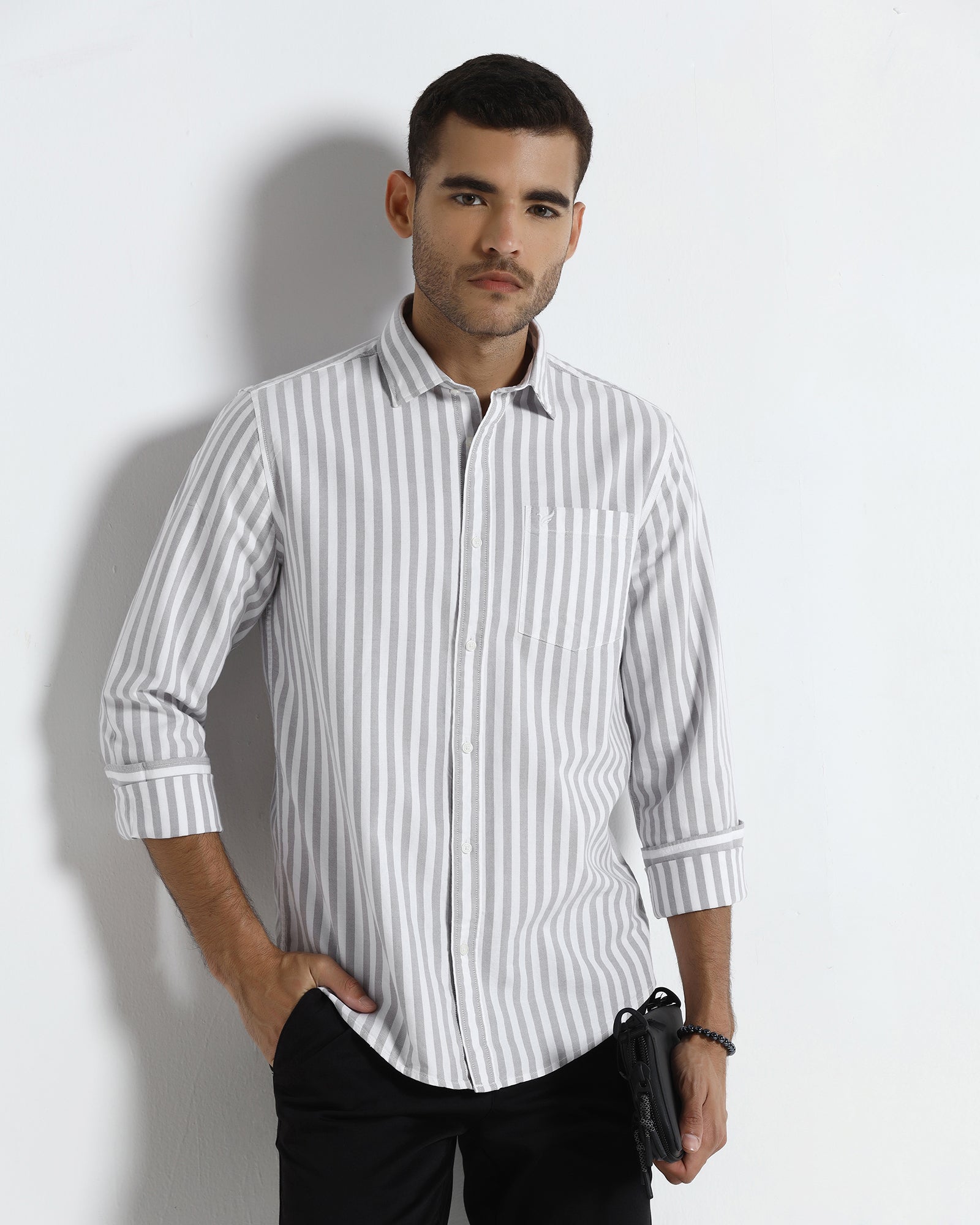 Grey Stripe Shirt - Staner