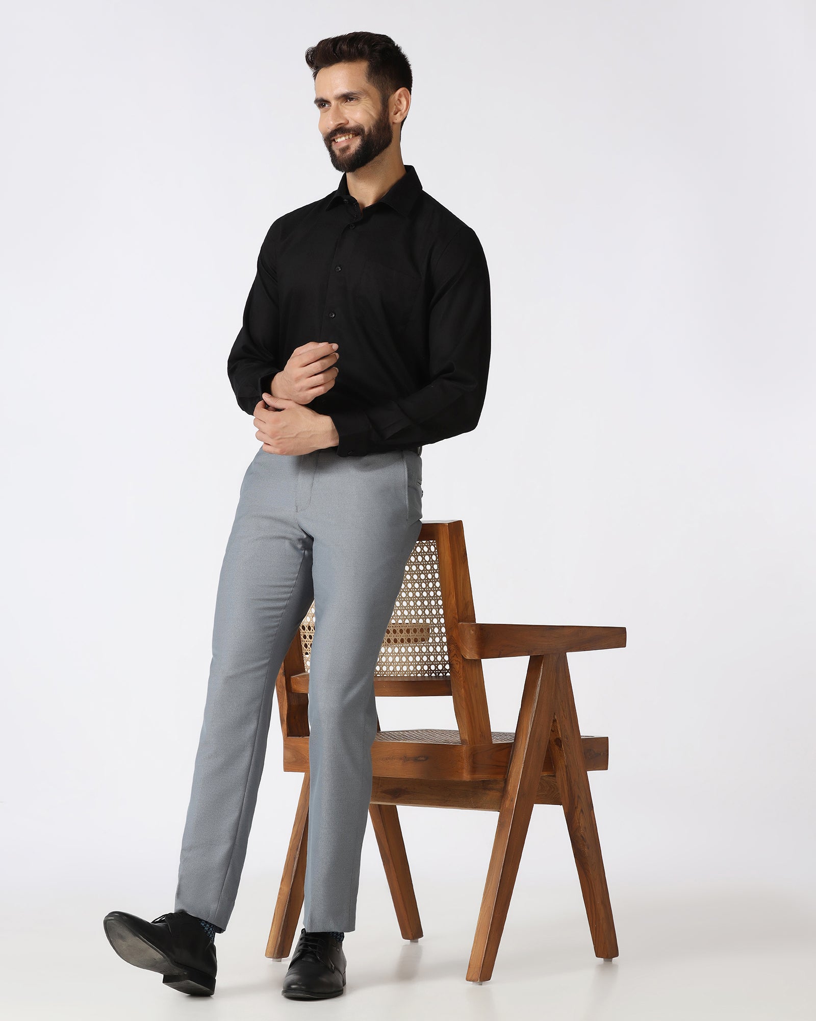 Grey Stripe Trouser - Sula