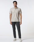 Grey Super Clean Textured Slim Comfort Jeans - Zelda