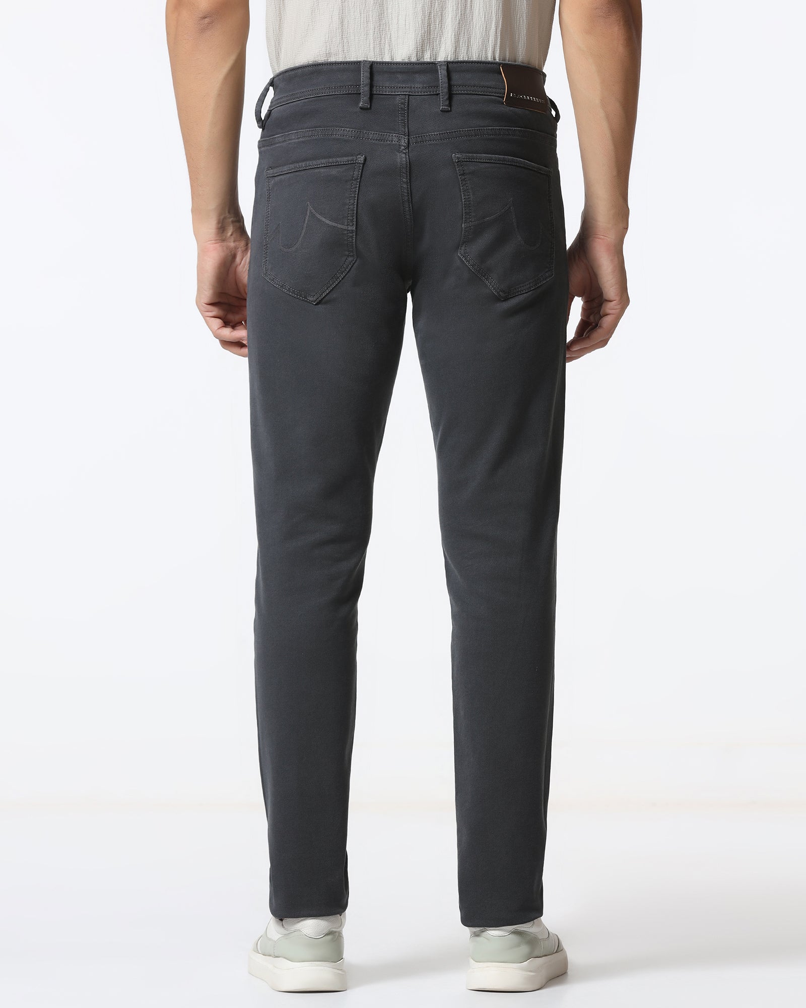 Grey Super Clean Textured Slim Comfort Jeans - Zelda