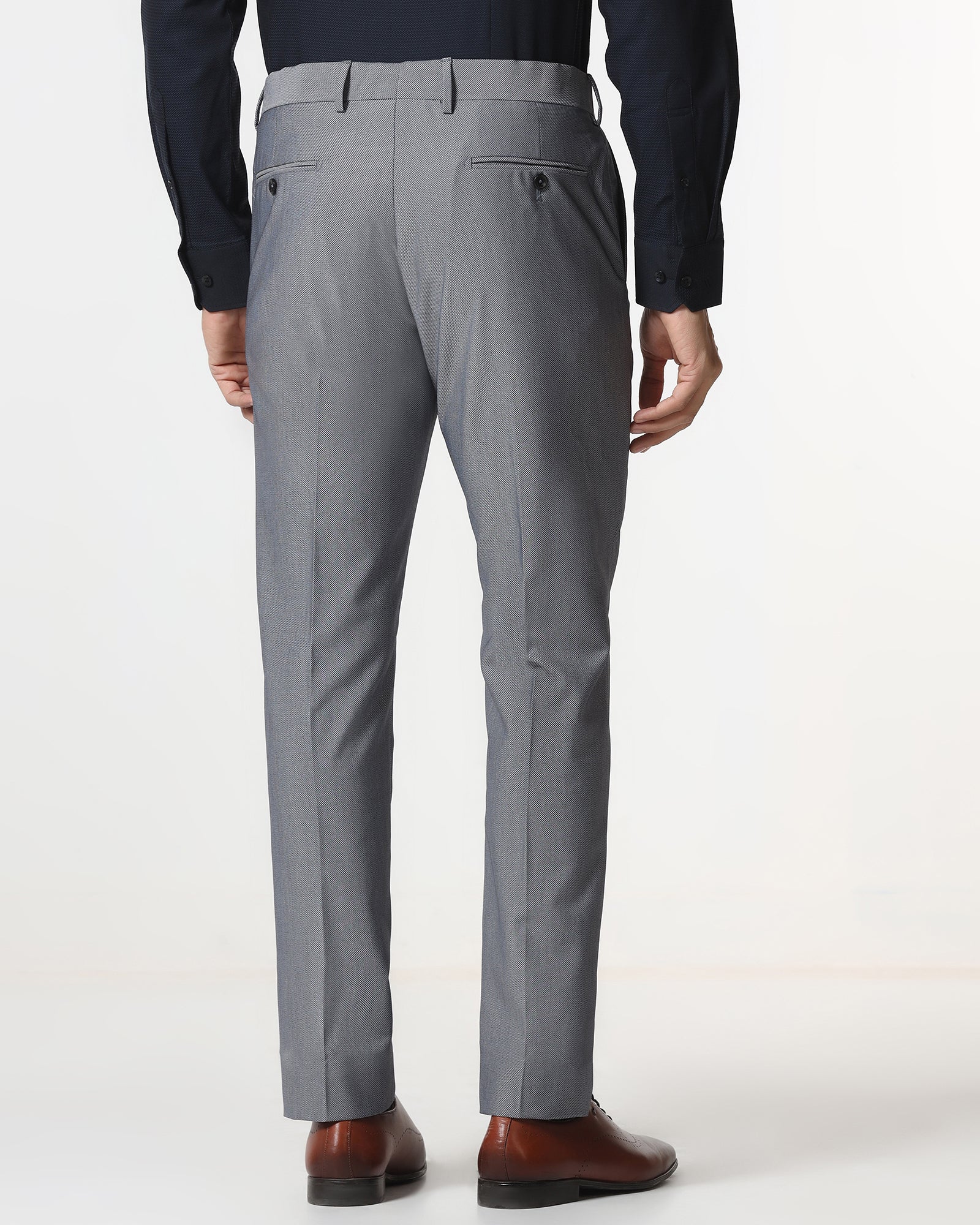 Grey Technowaist Textured Trouser - Smirnoff
