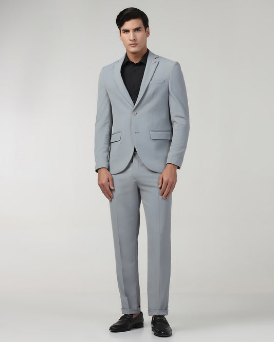 Grey TechPro Two Piece Stripe Suit - Telko