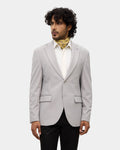 Grey Textured Blazer - Mit