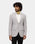 Grey Textured Blazer - Mit