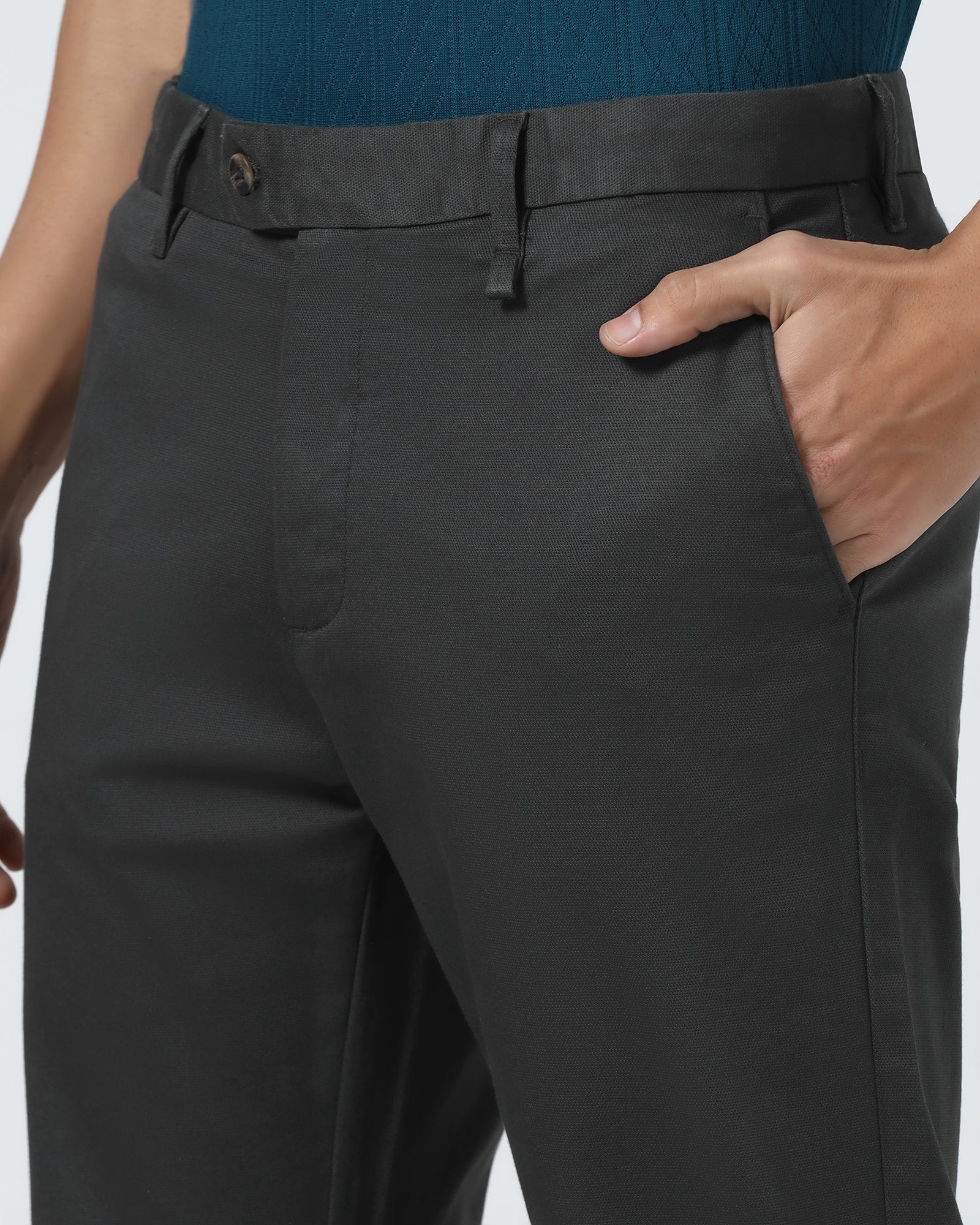 Grey Textured Khaki - Pecan