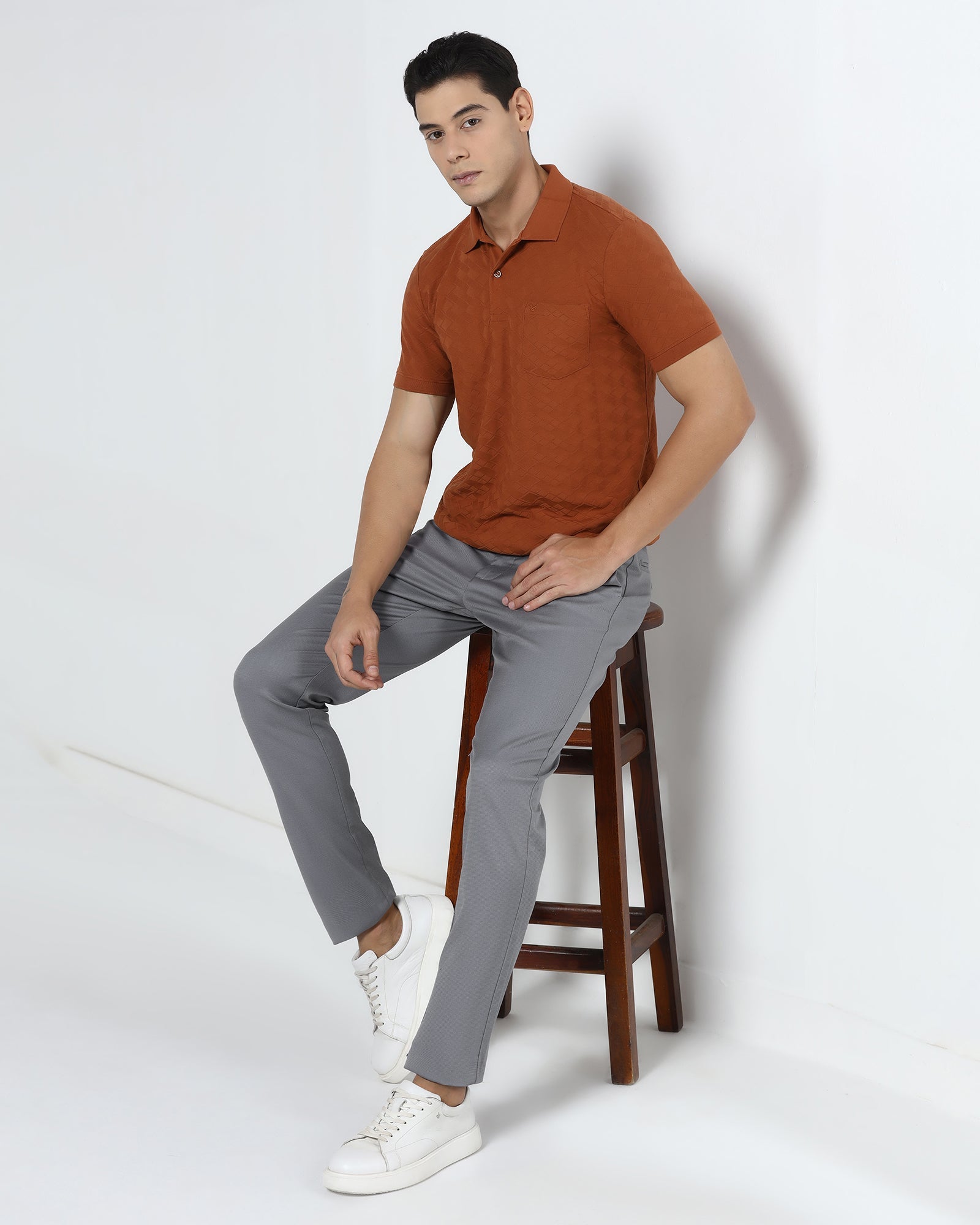 Grey Textured Khaki - Petral