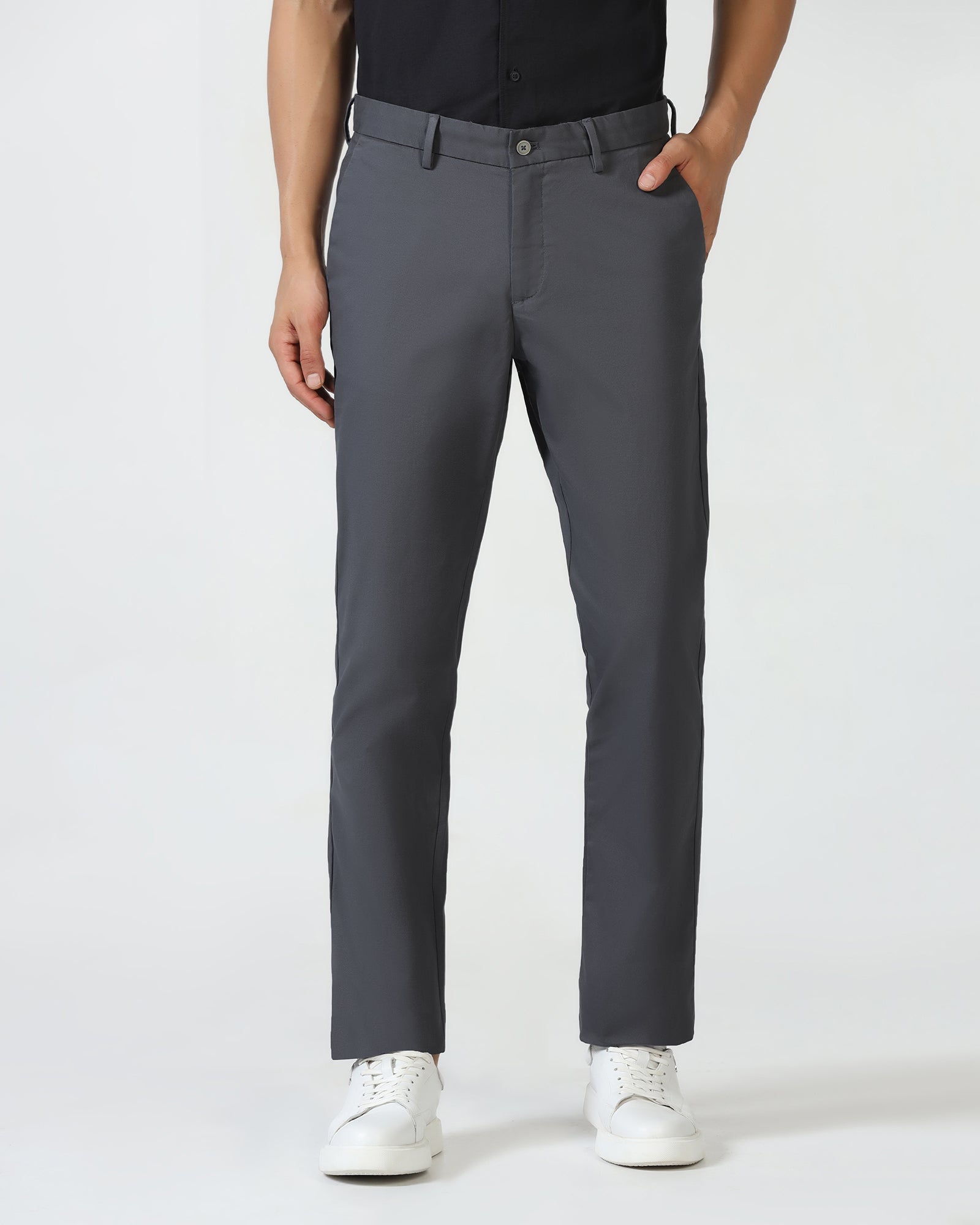 Grey Textured Khakis - Murray