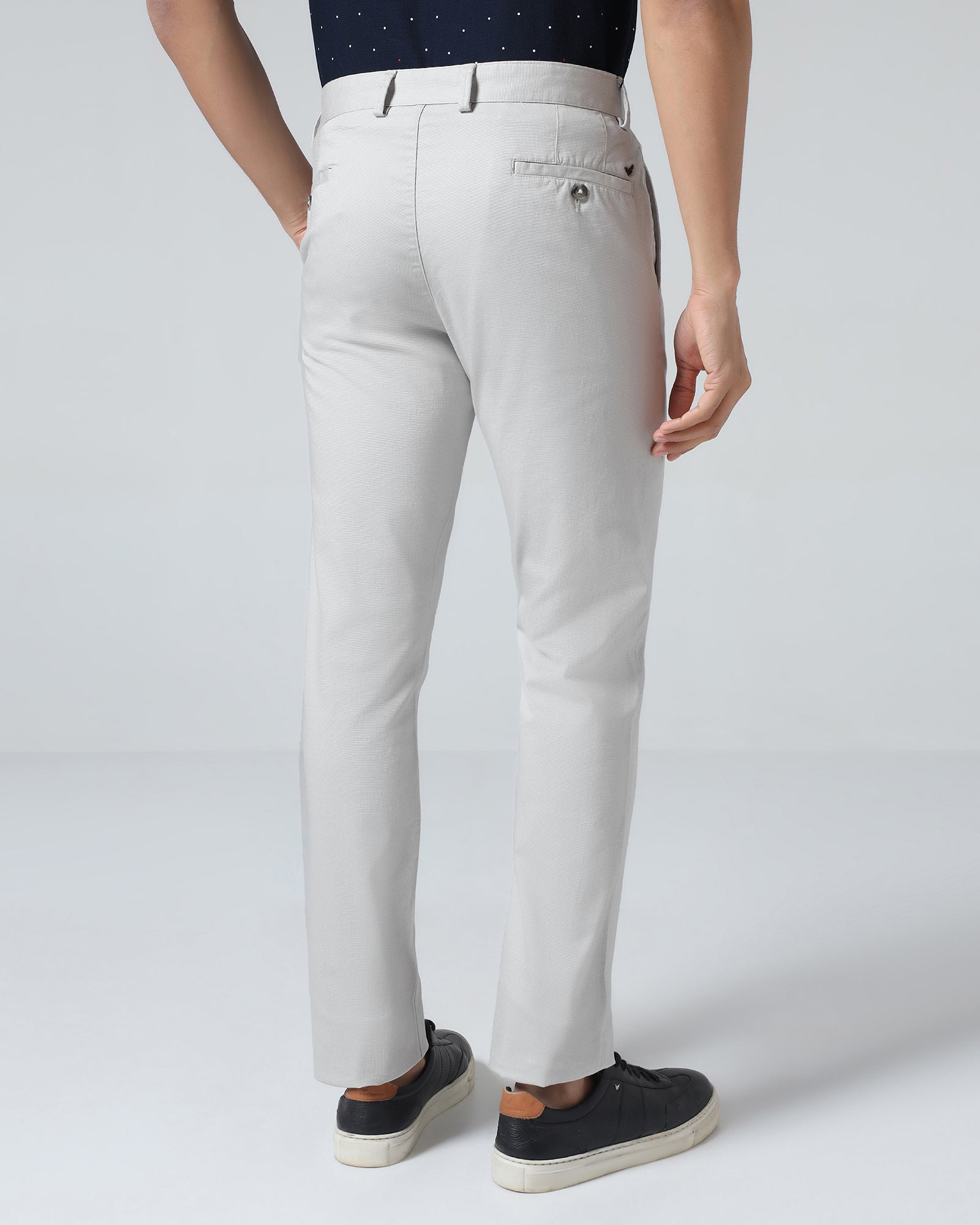 Grey Textured Khakis - Portico