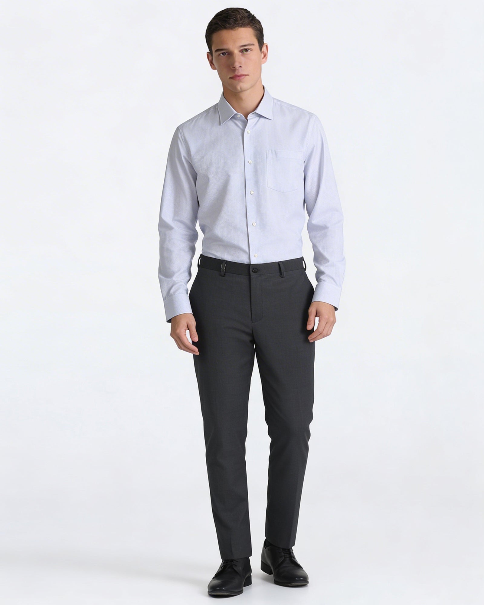 Grey Textured Shirt