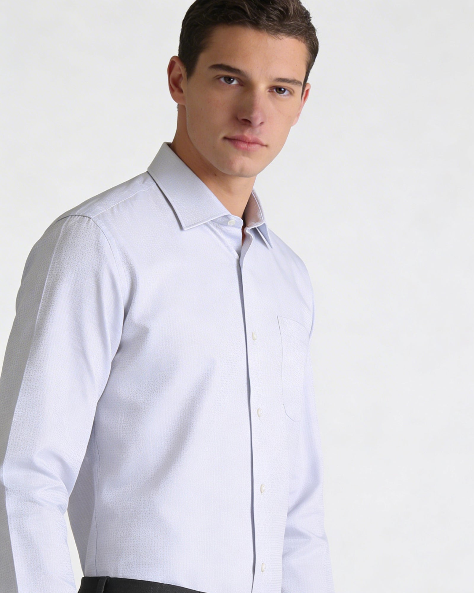 Grey Textured Shirt