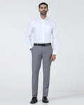 Grey Textured Trouser - Bernardo