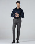 Grey Textured Trouser