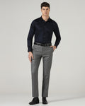 Grey Textured Trouser