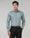 Greyish Blue Jacquard Shirt - Ramen