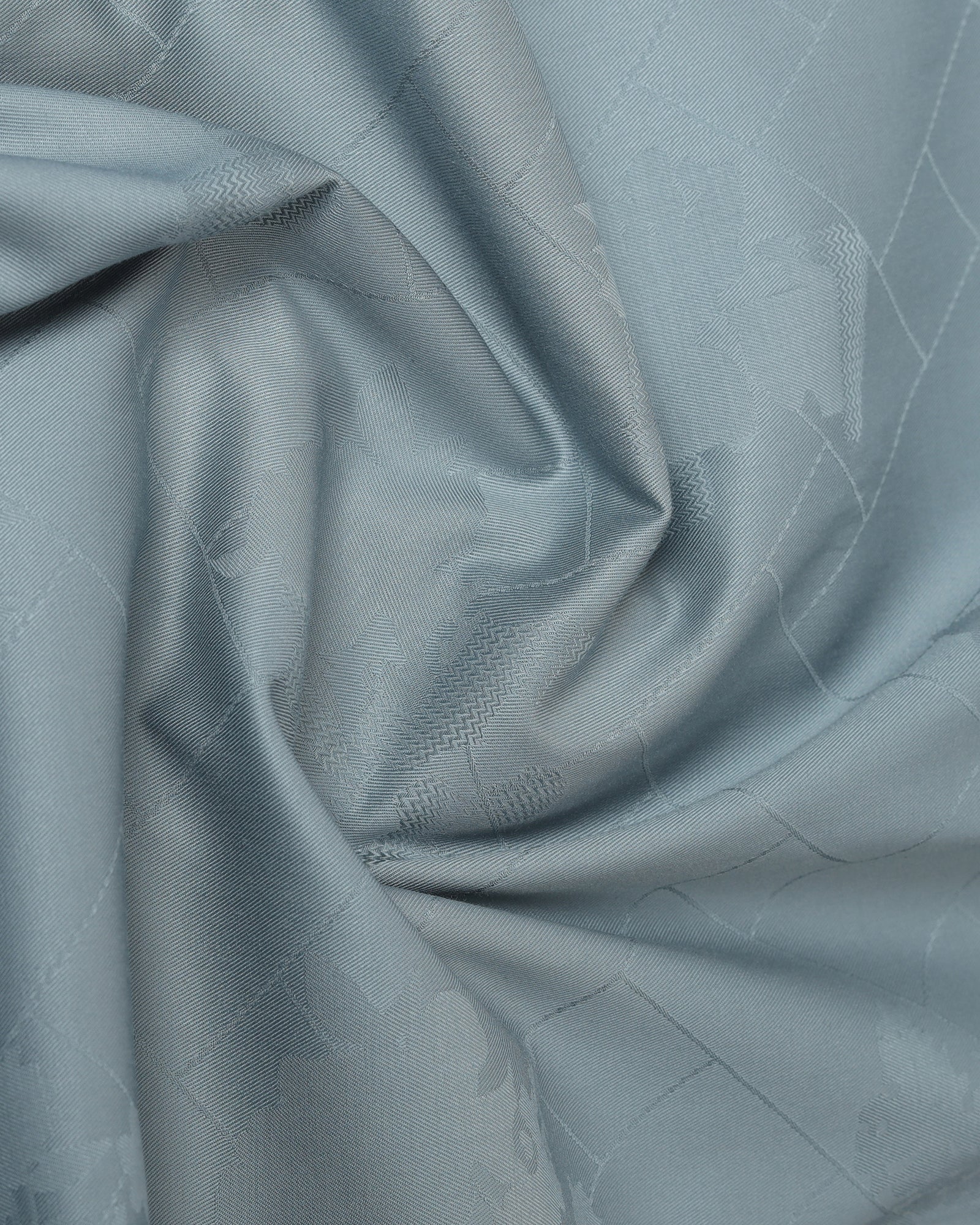 Greyish Blue Jacquard Shirt - Ramen