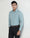 Greyish Blue Non Iron Textured Shirt - Reform E