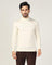 High Neck Off White Solid Sweater - Jester