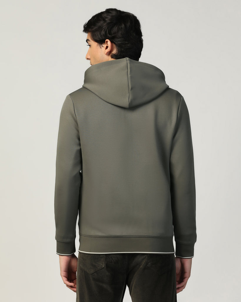 Hoodie Kelp Solid Sweatshirt - Morgo