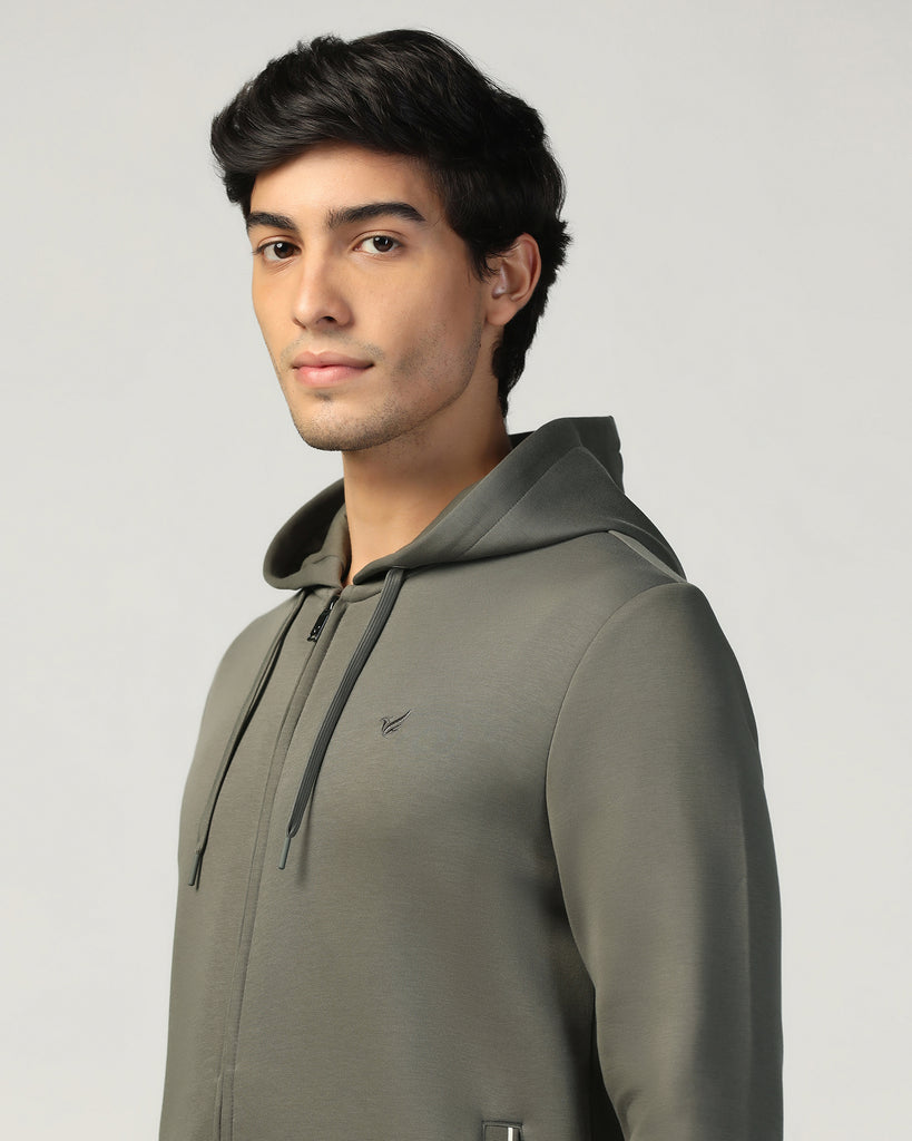 Hoodie Kelp Solid Sweatshirt - Morgo