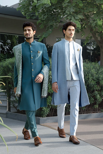 Shop Designer black terry rayon indo western online from G3fashion India.  Brand - G3, Product … | Wedding dresses men indian, Groom dress men,  Wedding kurta for men
