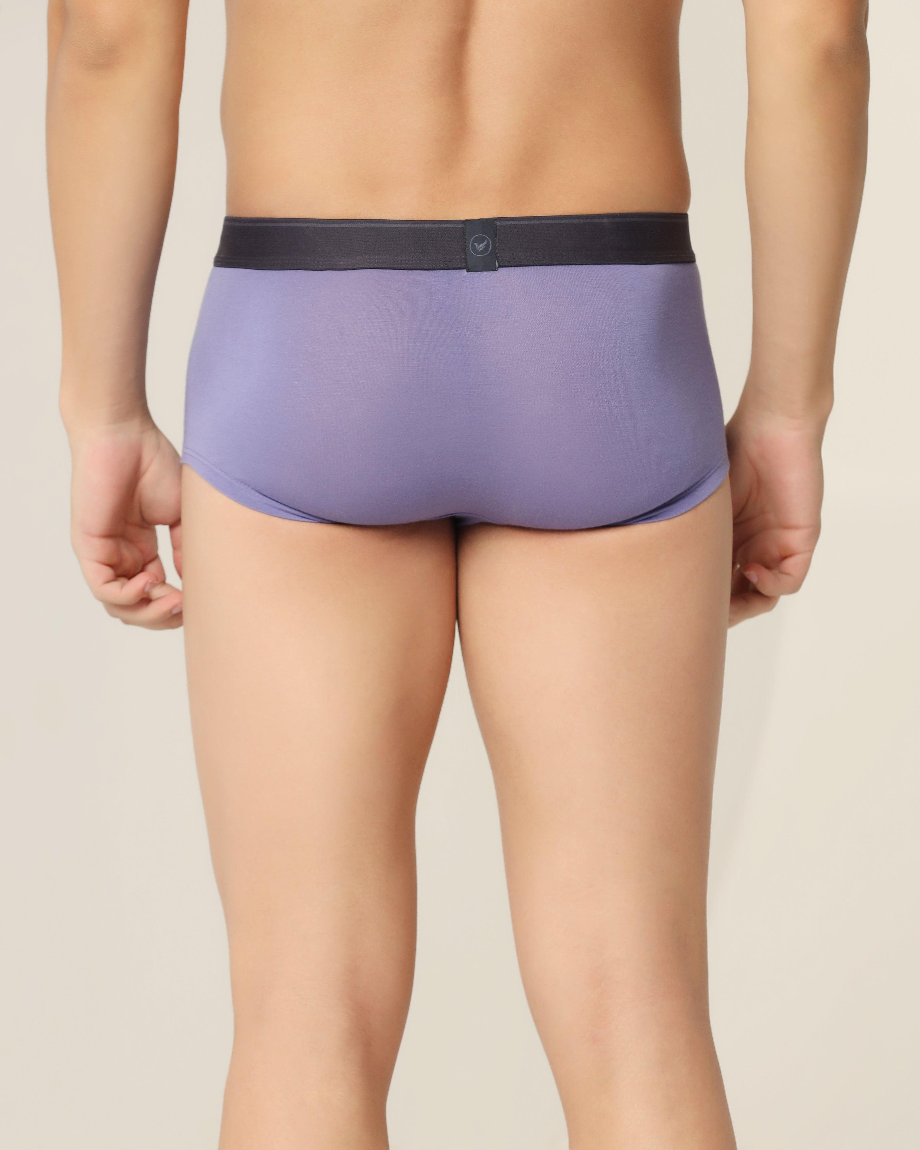 Regular Fit Trunk In Dark Purple (Roman) - Blackberrys