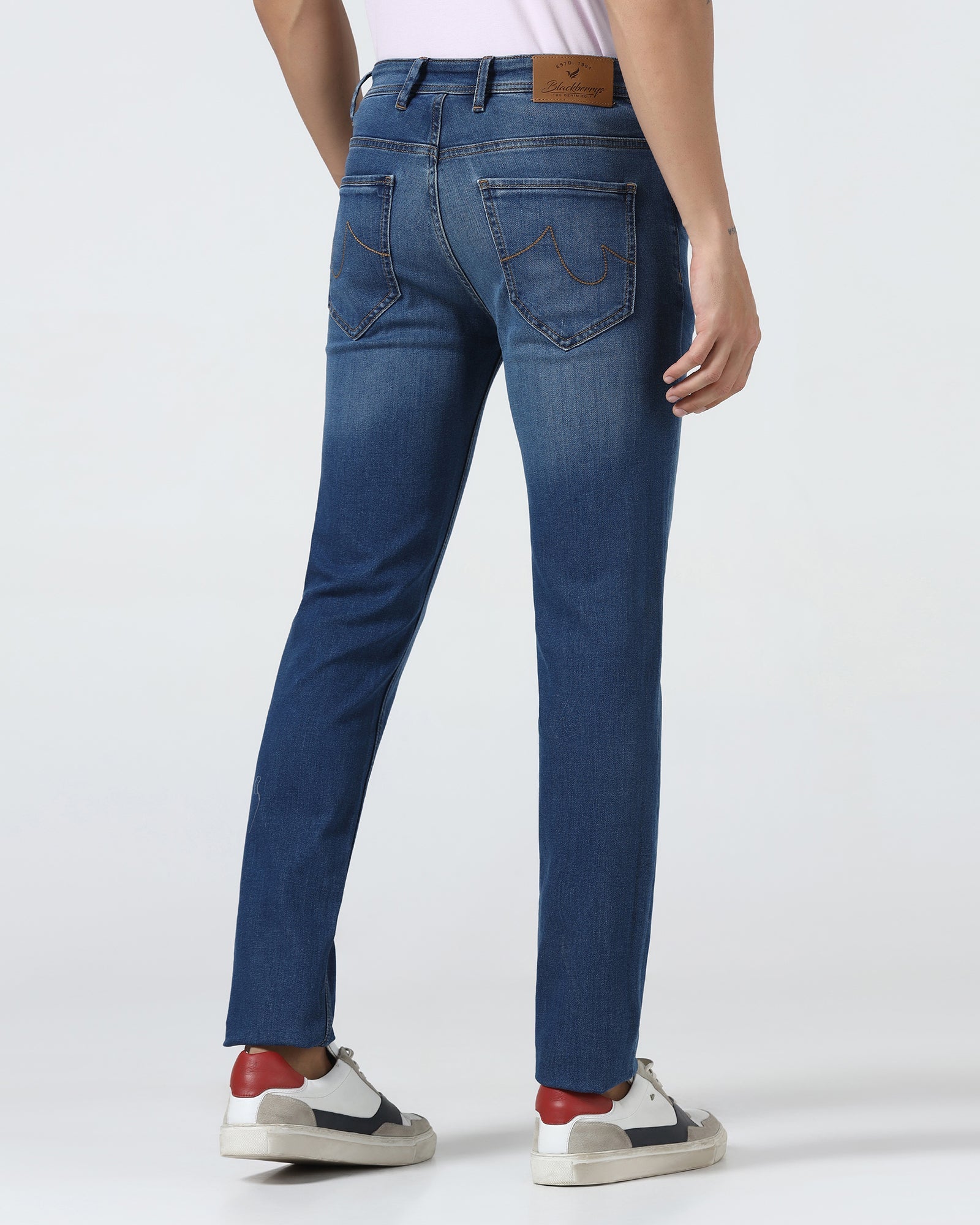 Indigo Superflex Slim Fit Jeans - Gideon