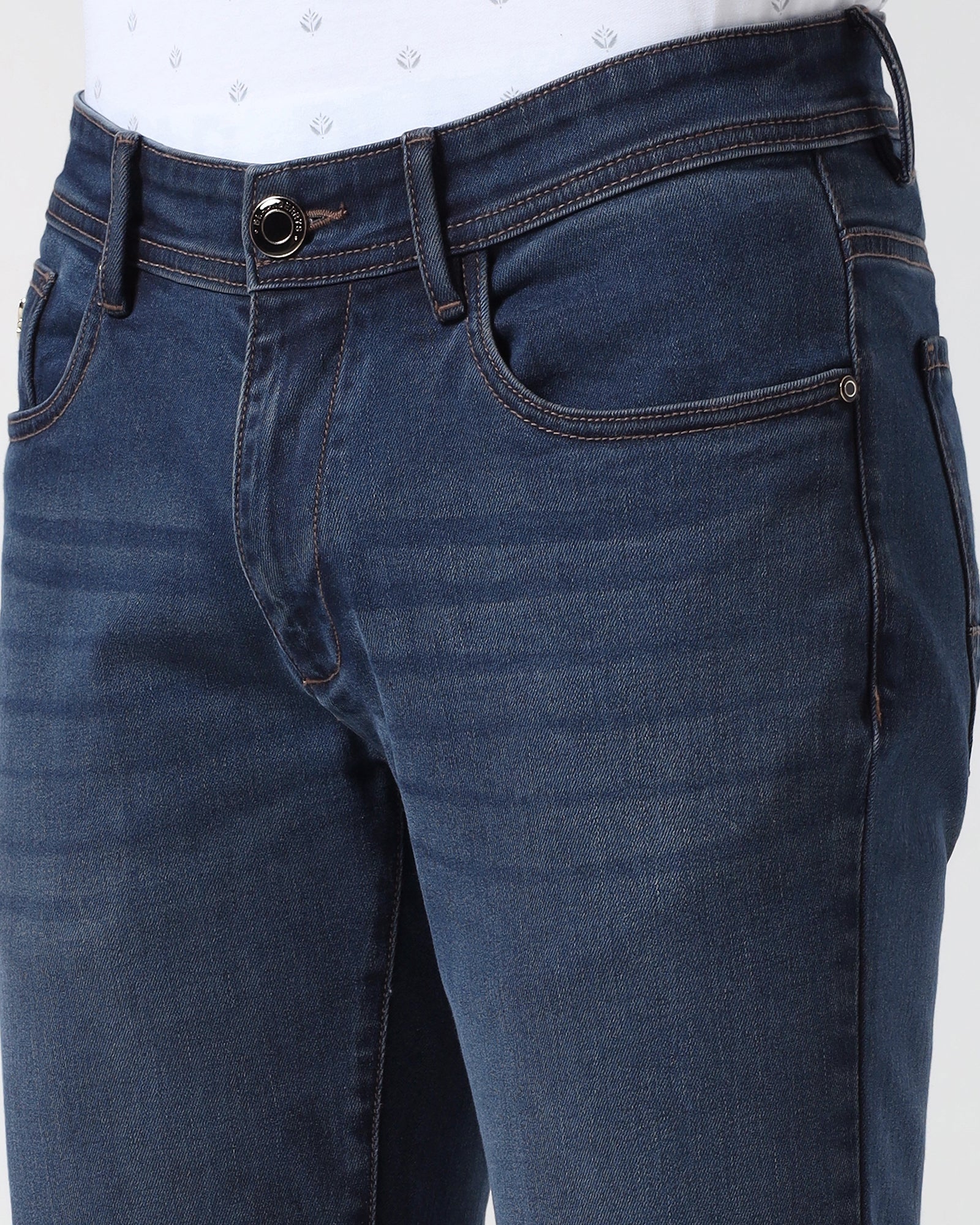 Indigo Luxe Slim Comfort Jeans - Zuni