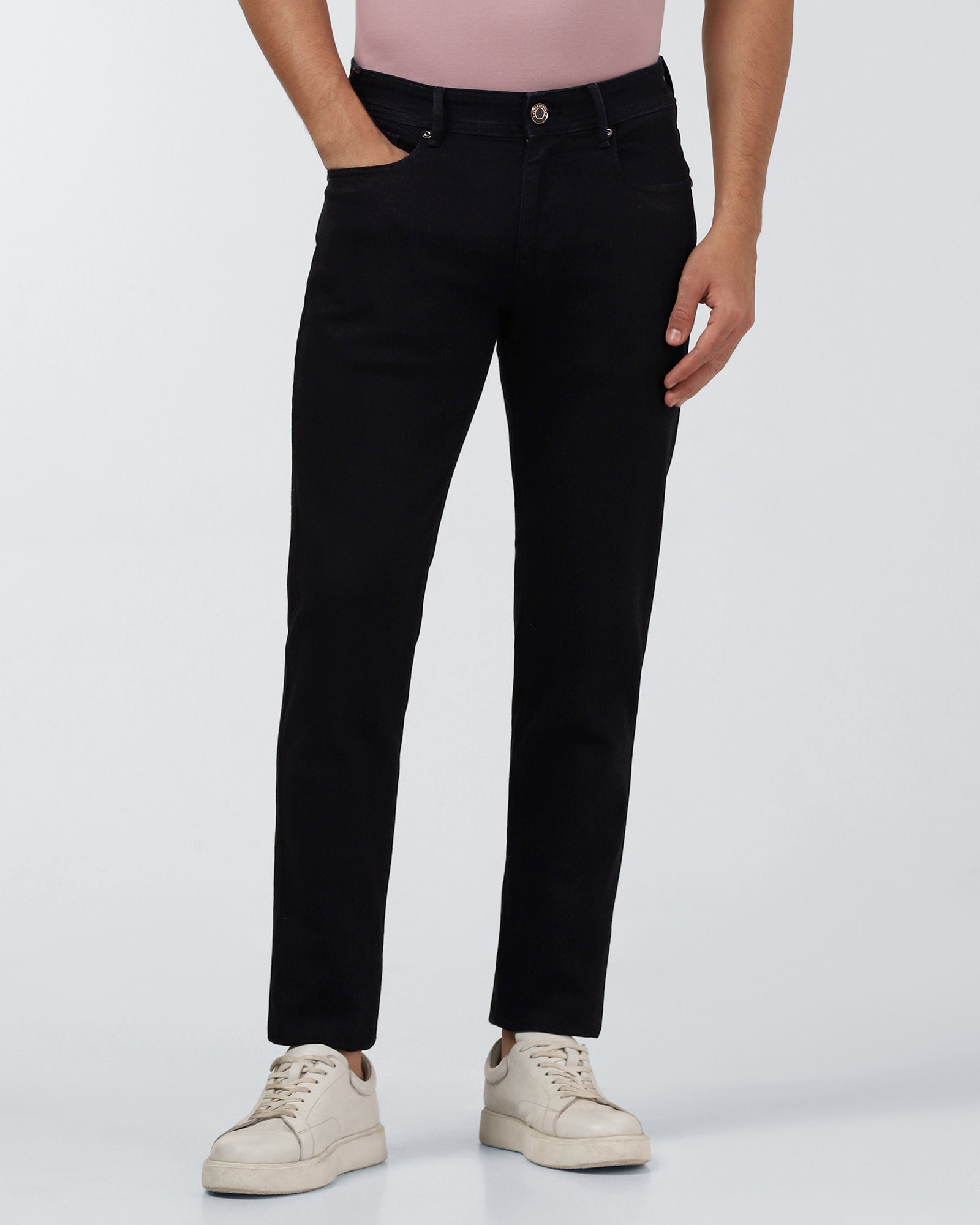 Indigo Luxe Solid Jeans - Apel