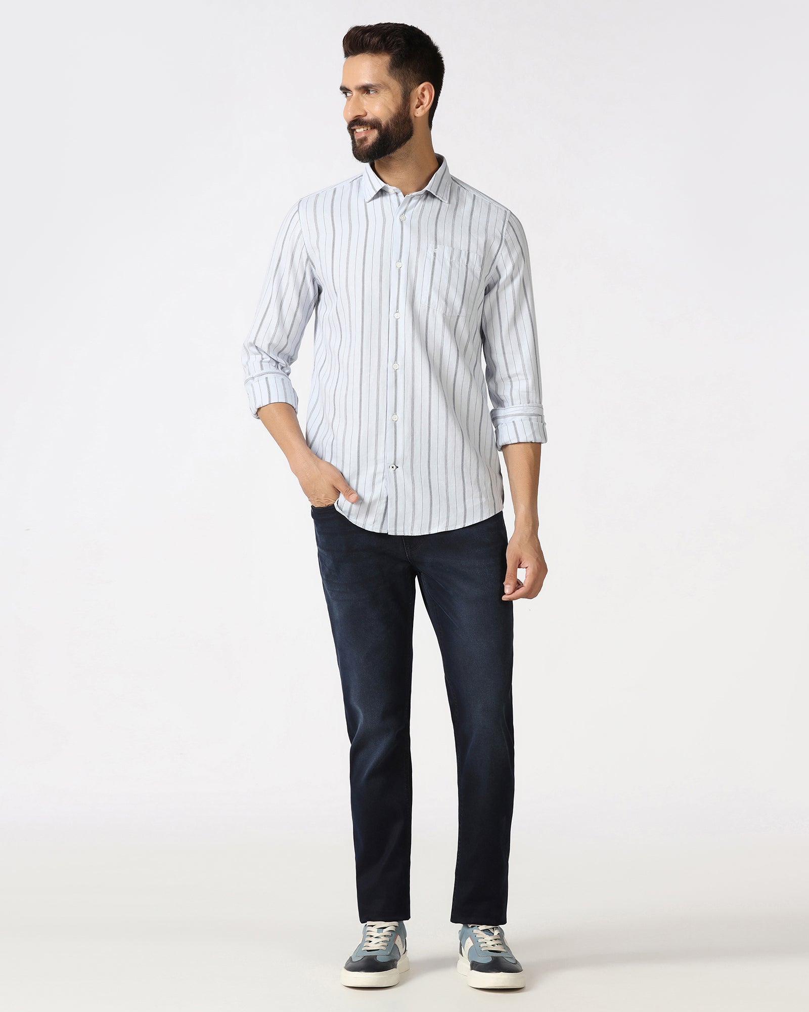Indigo Super Clean Slim Comfort Jeans - Renzo
