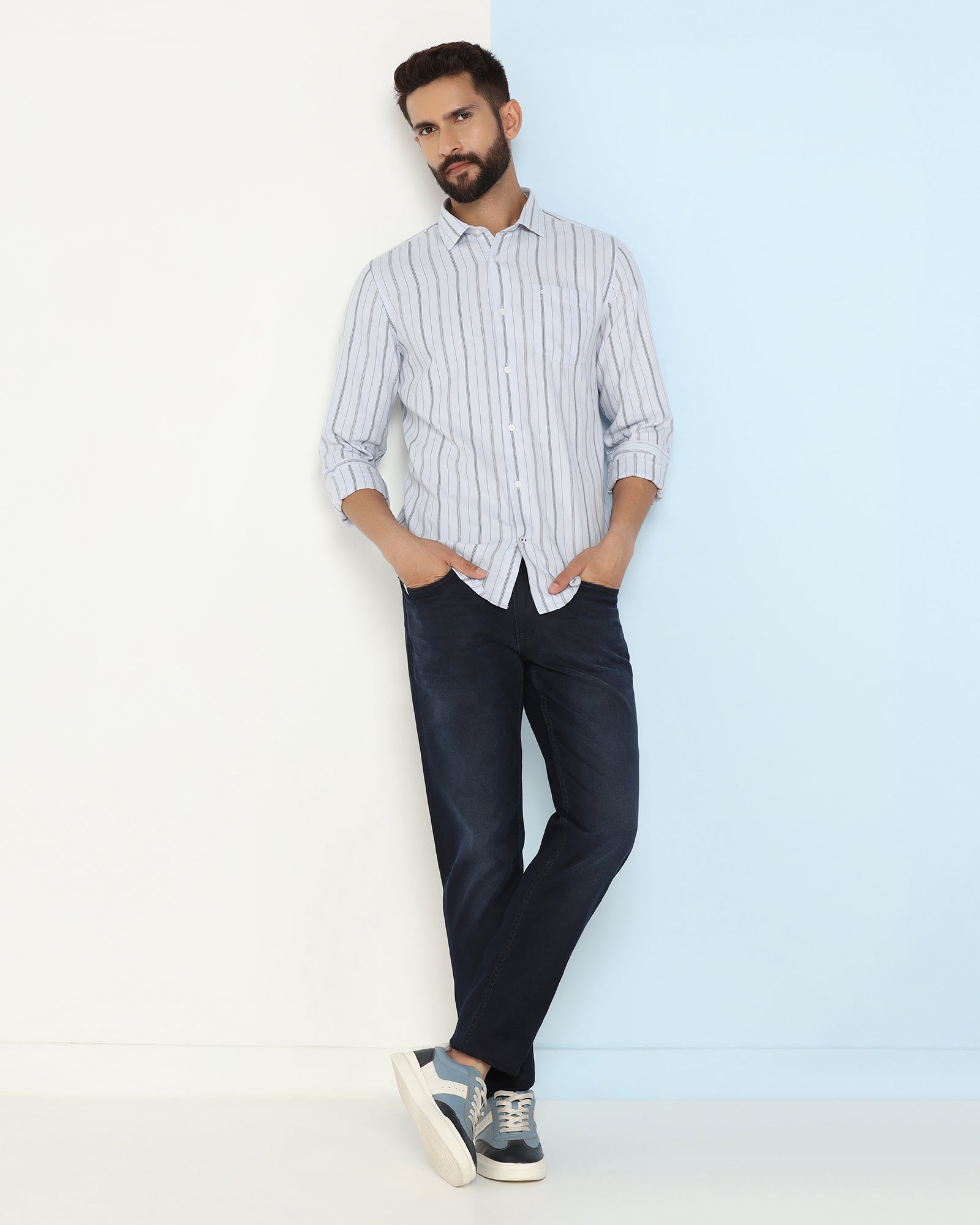 Indigo Super Clean Slim Comfort Jeans - Renzo