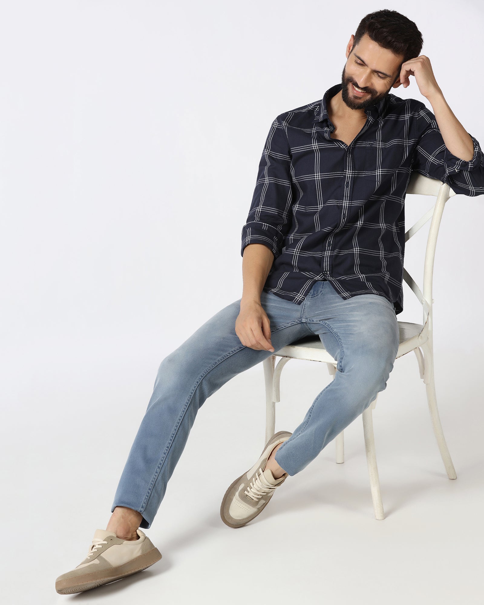 Indigo Super Clean Slim Fit Jeans - Zola