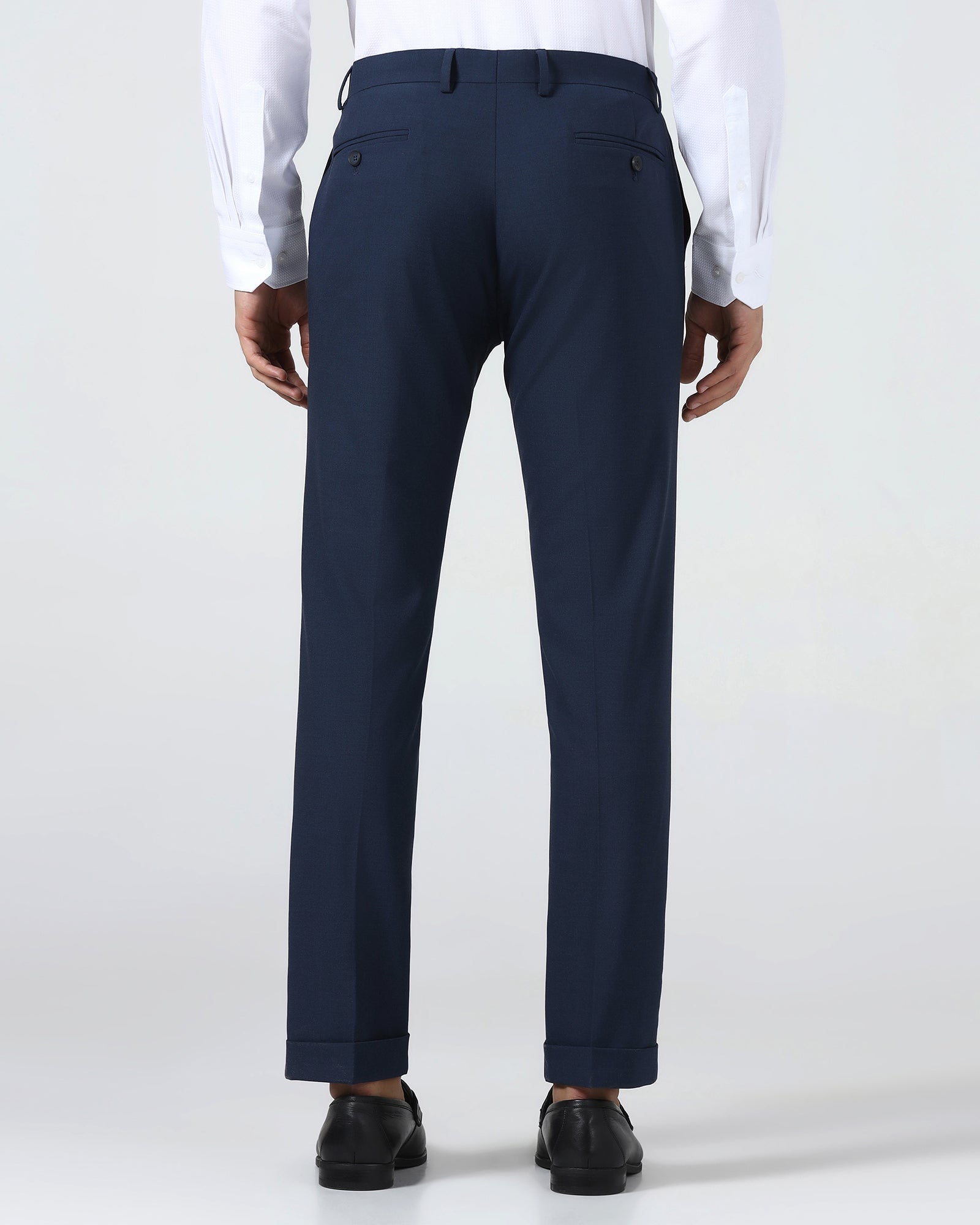Indigo Solid Trouser - Arnold