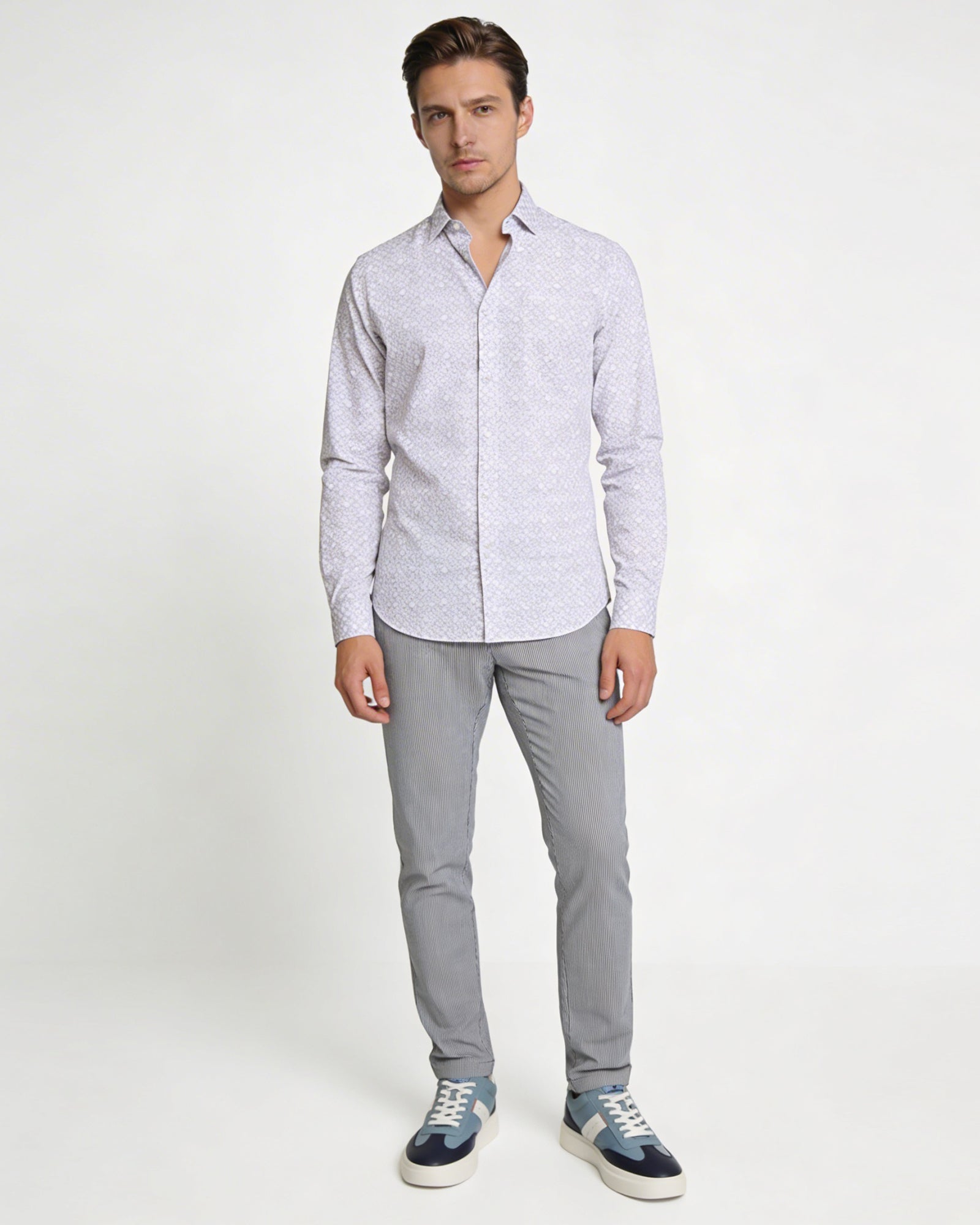 Indigo Stripe Khakis -  NHOJ