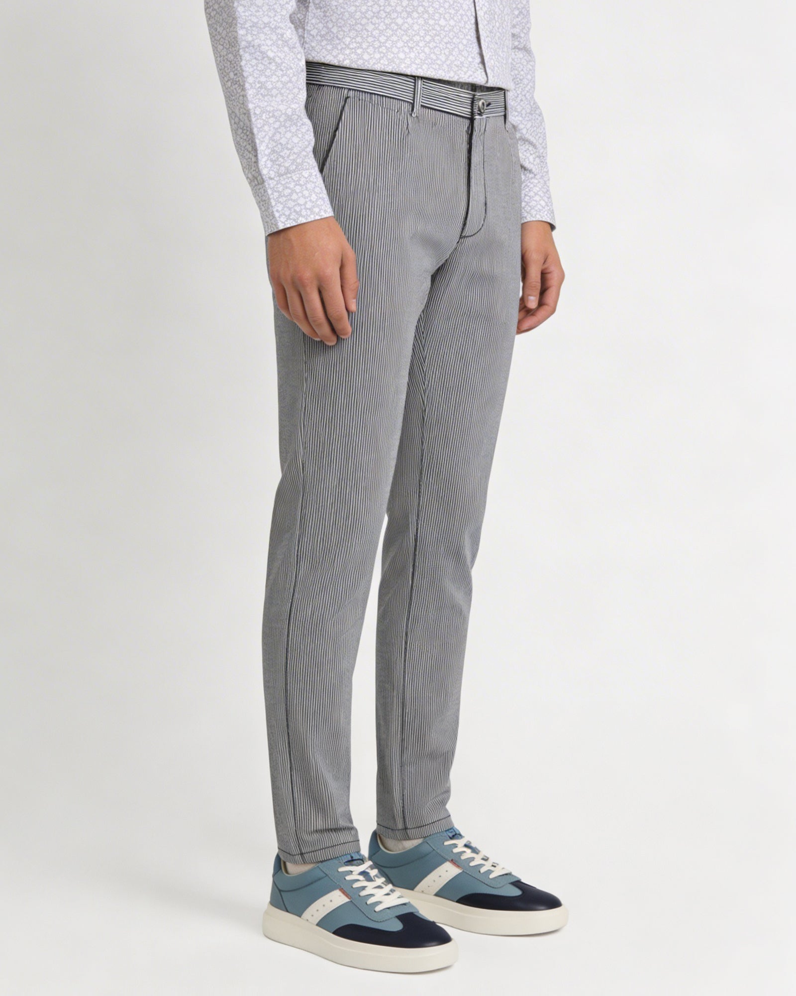 Indigo Stripe Khakis -  NHOJ
