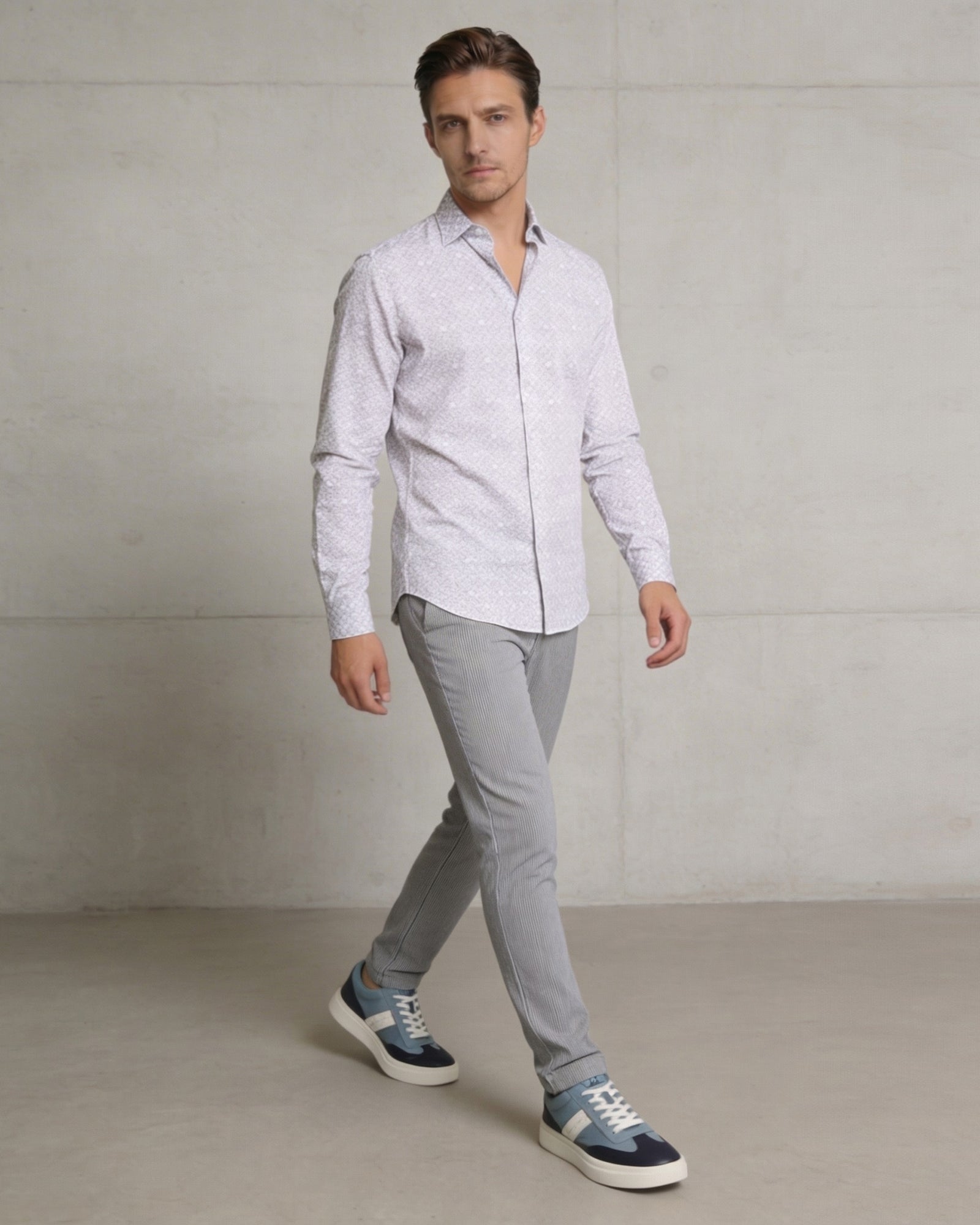 Indigo Stripe Khakis -  NHOJ