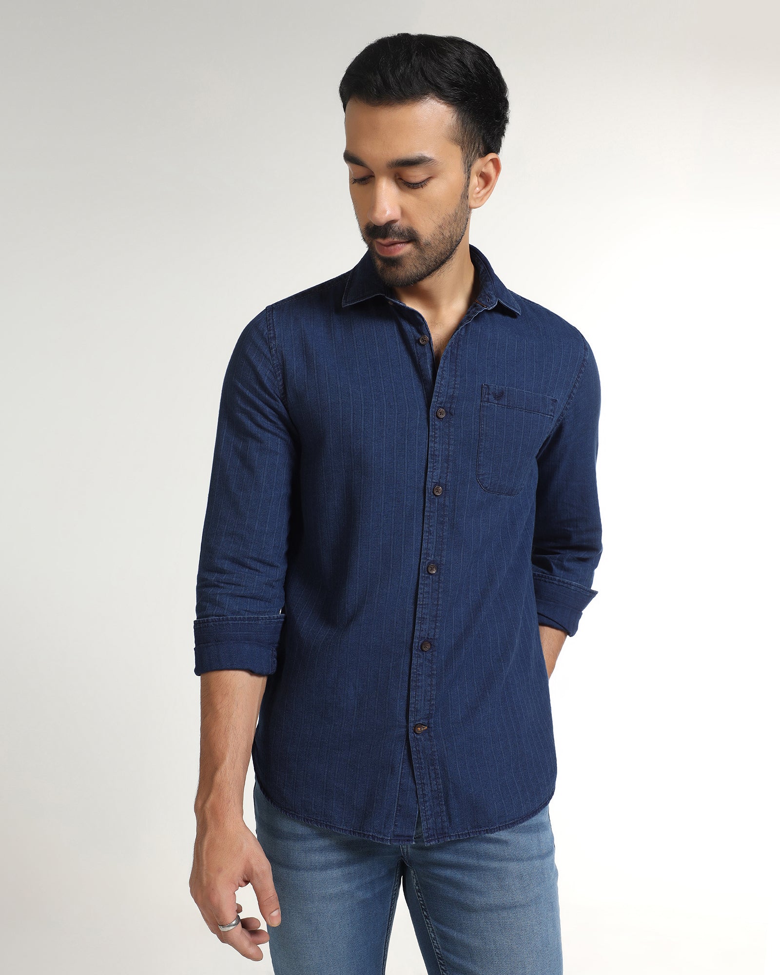 Indigo Stripe Shirt - Zivago