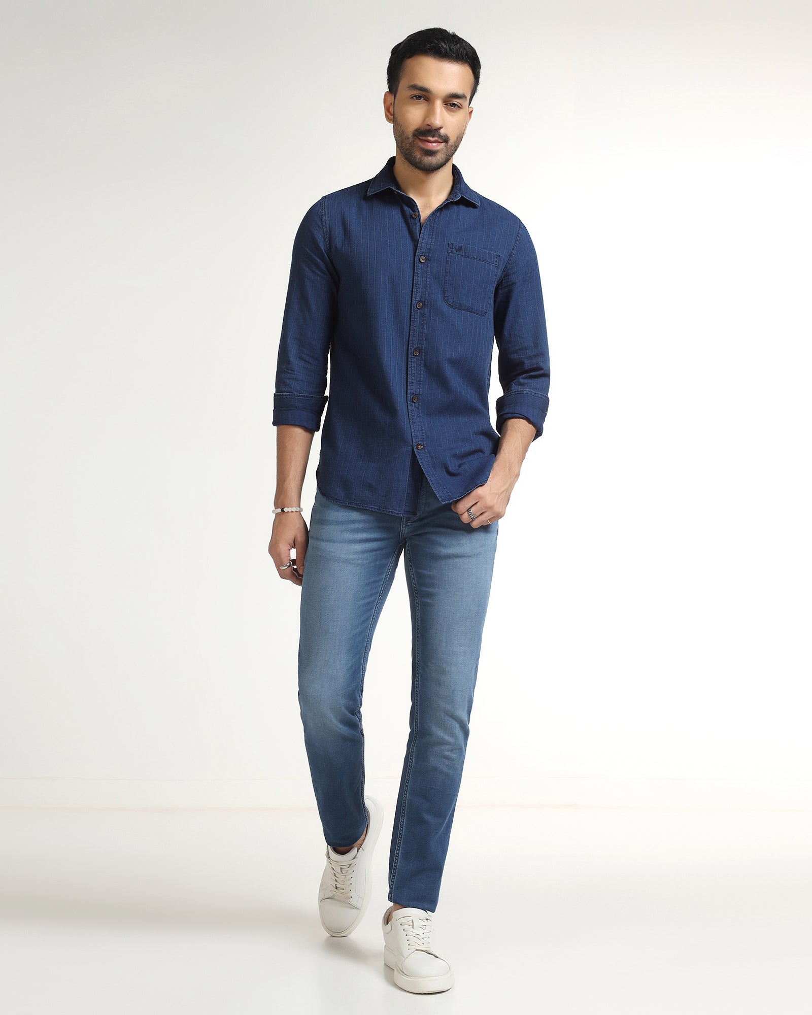 Indigo Stripe Shirt - Zivago