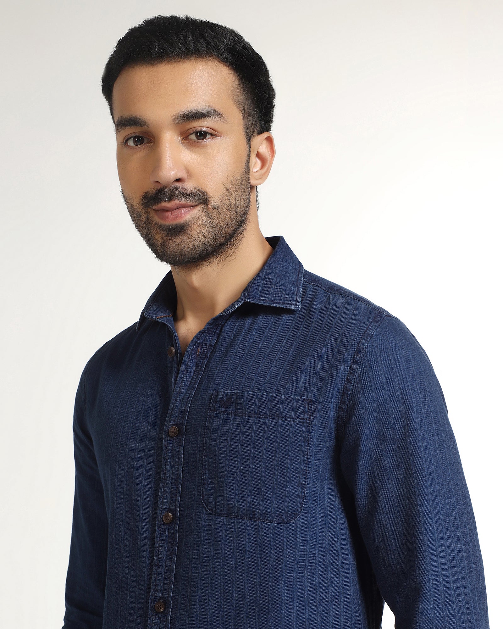 Indigo Stripe Shirt - Zivago