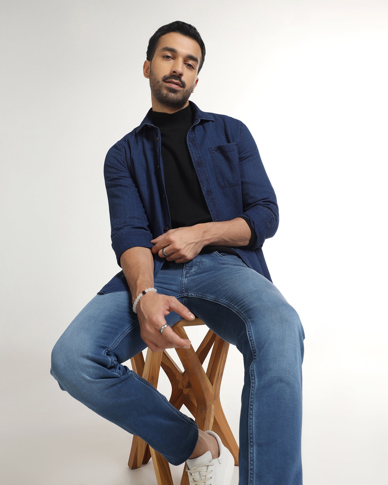 Indigo Stripe Shirt - Zivago