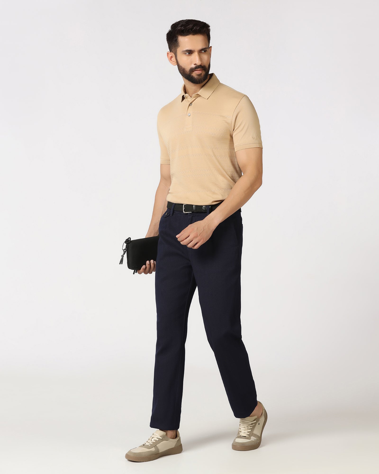 Indigo Super Clean Pleated Comfort Fit Jeans - Cora