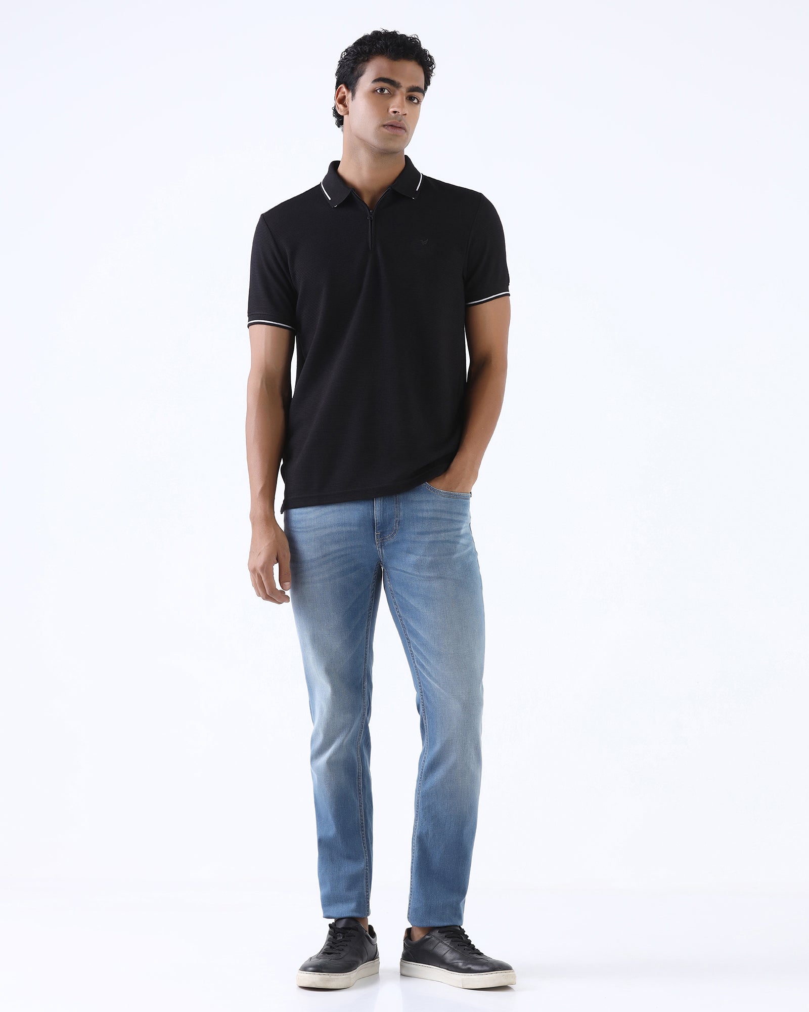 Indigo Super Clean Slim Fit Jeans - Cade
