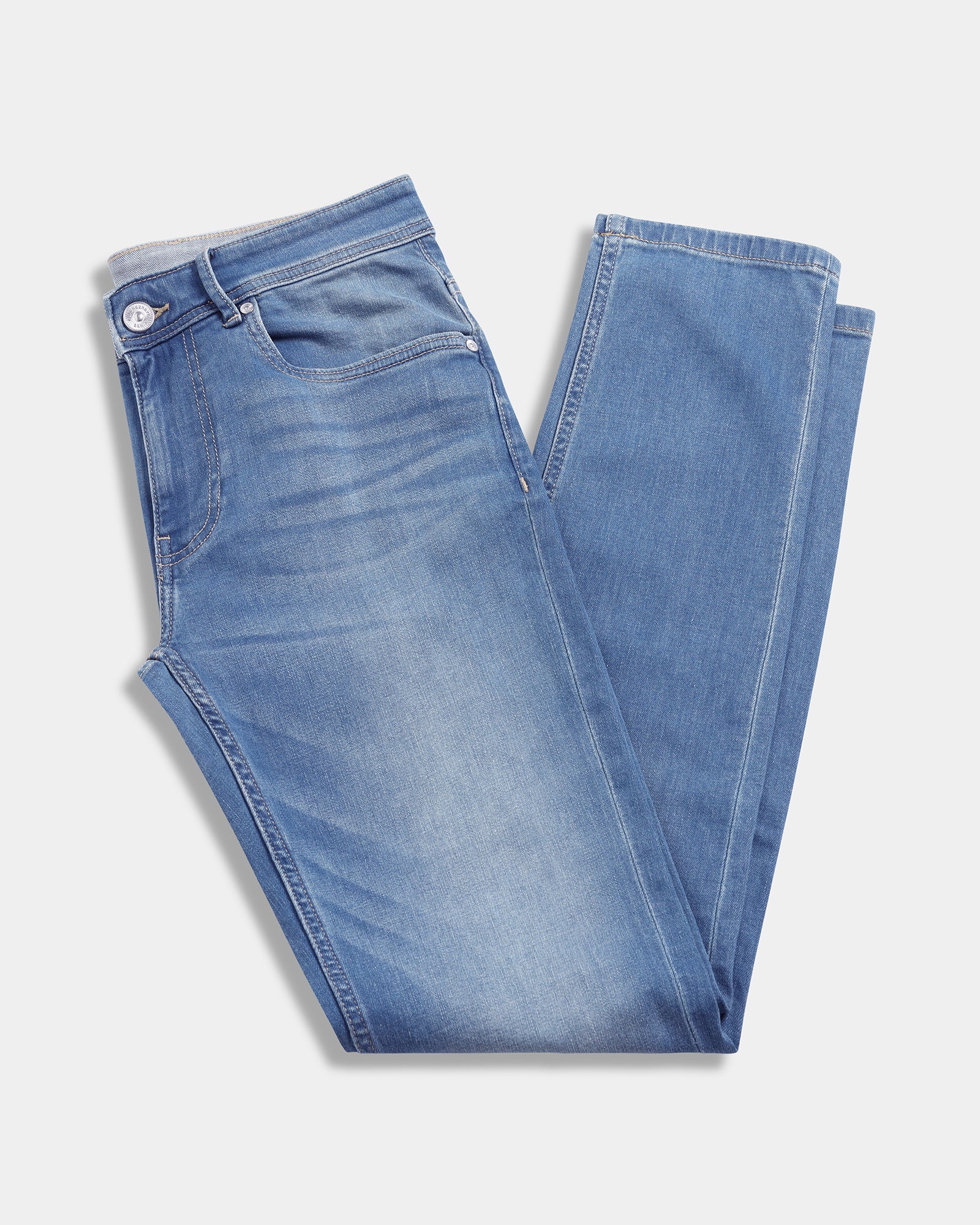 Indigo Super Clean Slim Fit Jeans - Cade