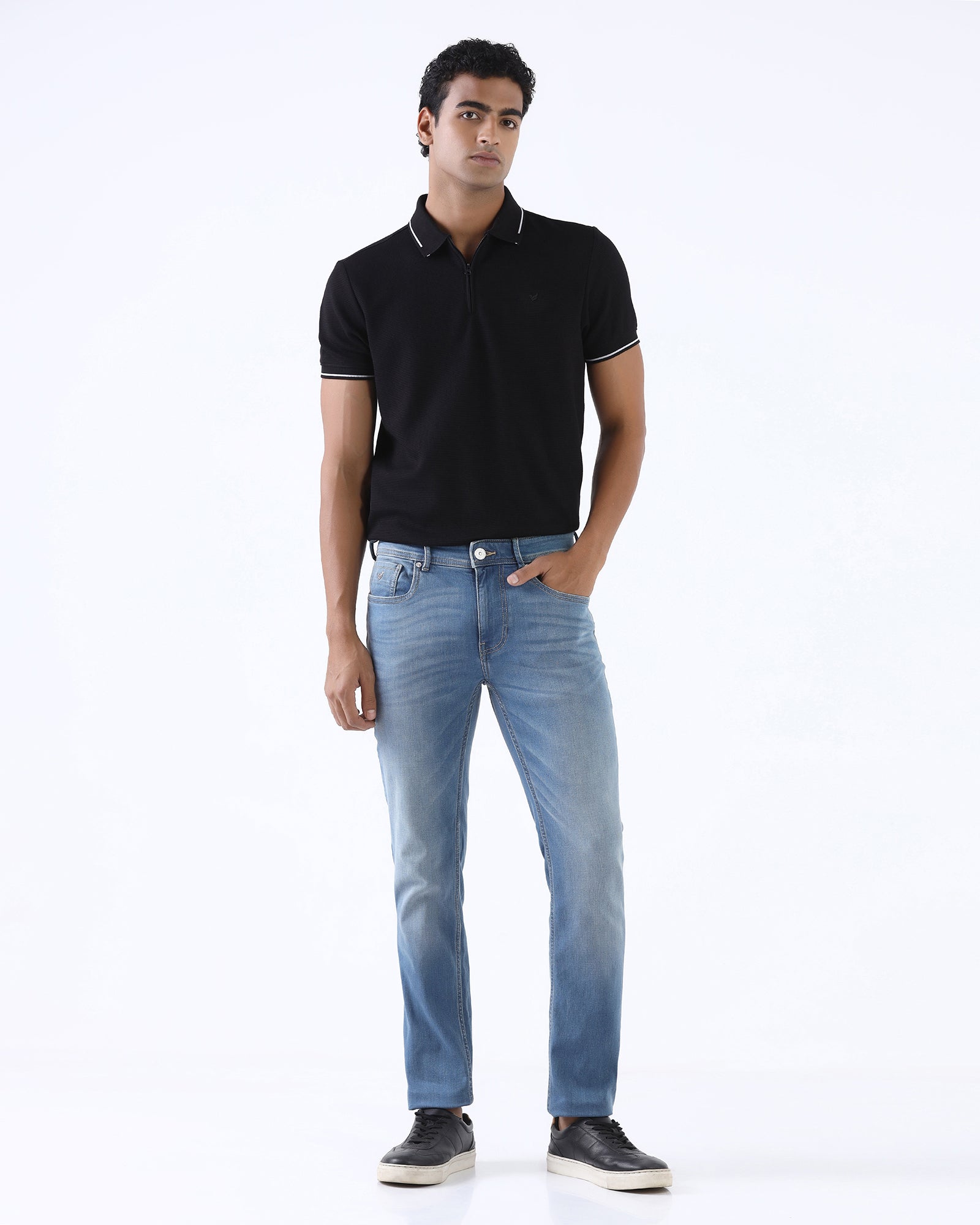 Indigo Super Clean Slim Fit Jeans - Cade