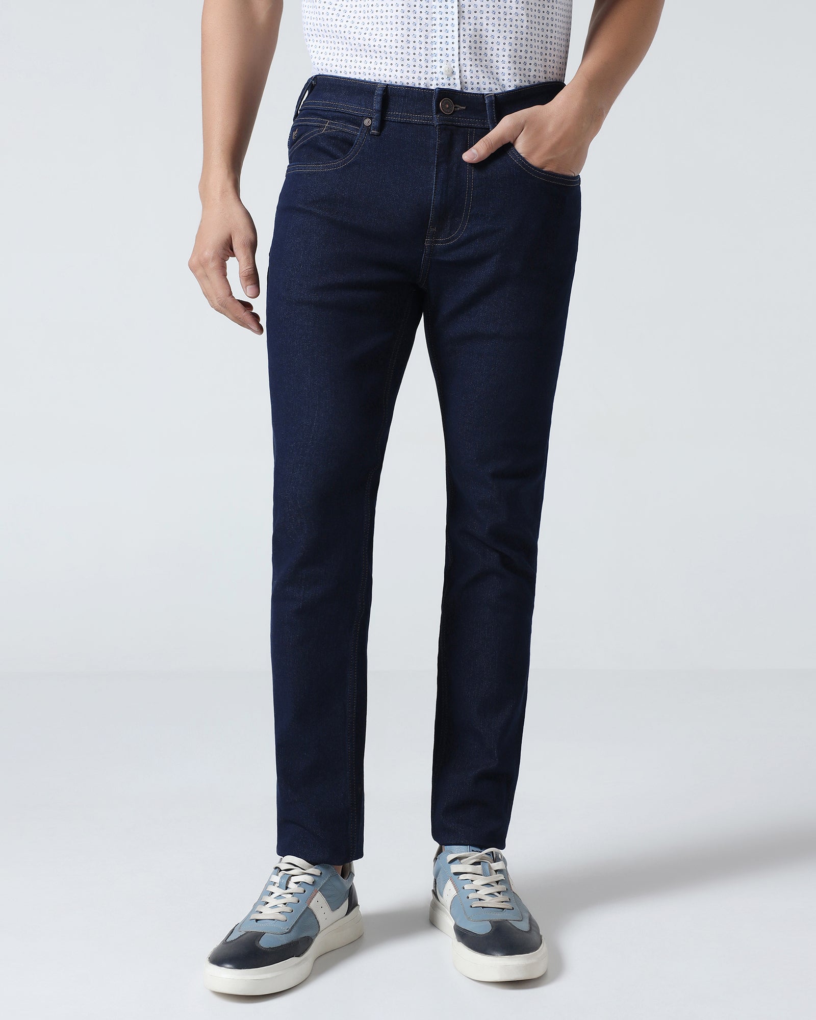 Indigo Super Clean Slim Fit Jeans - Roger