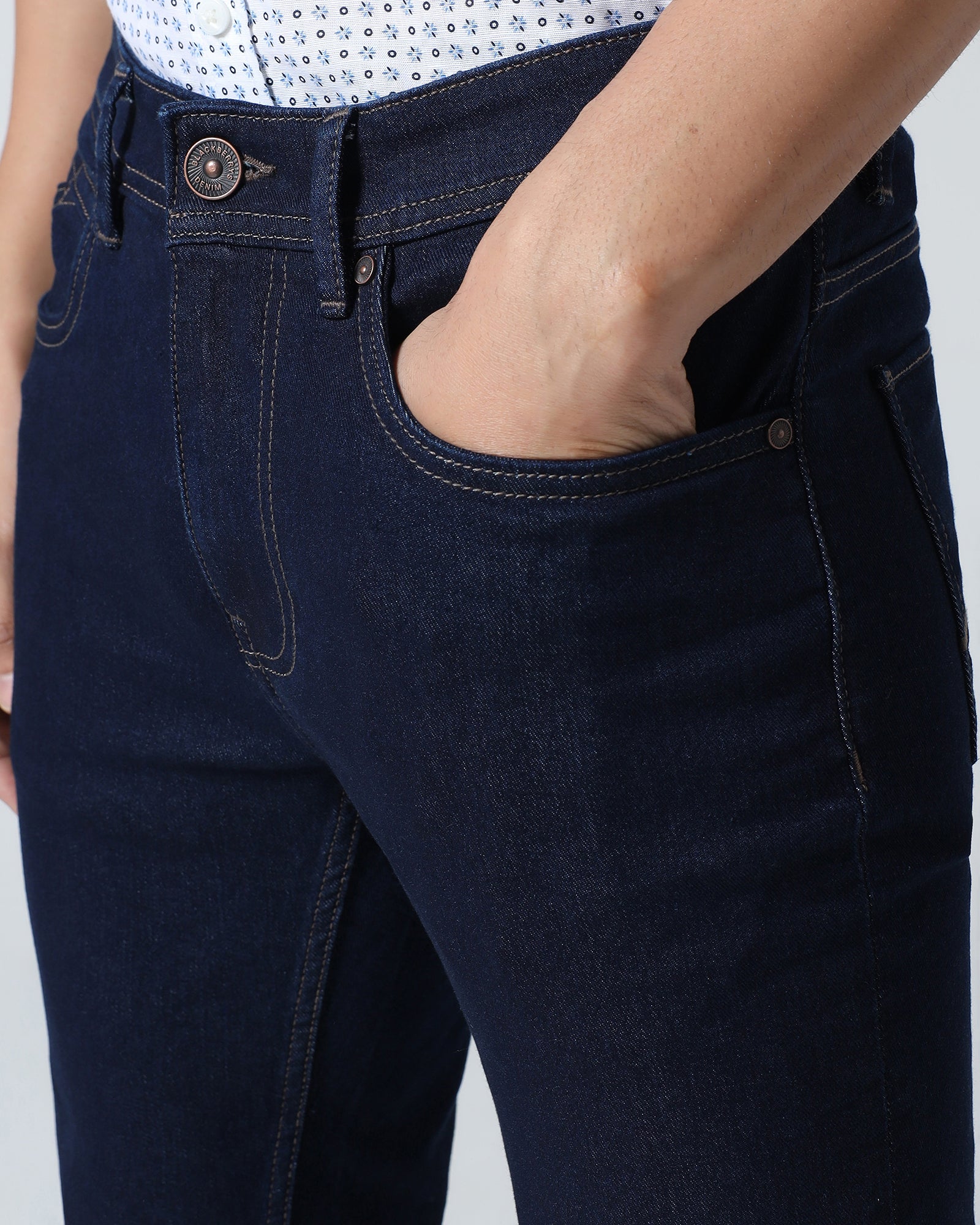 Indigo Super Clean Slim Fit Jeans - Roger