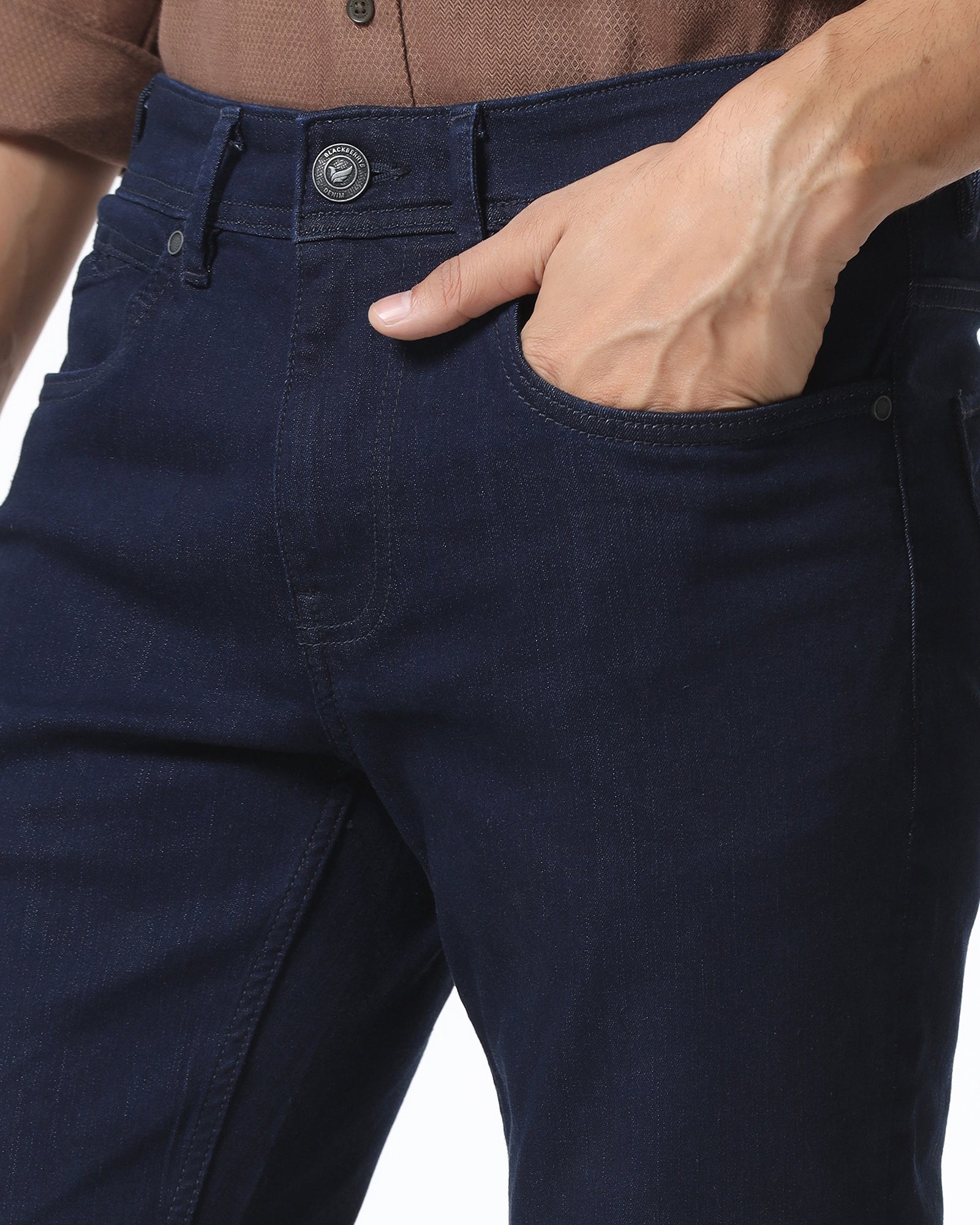 Indigo Super Clean Straight Comfort Jeans - Lance