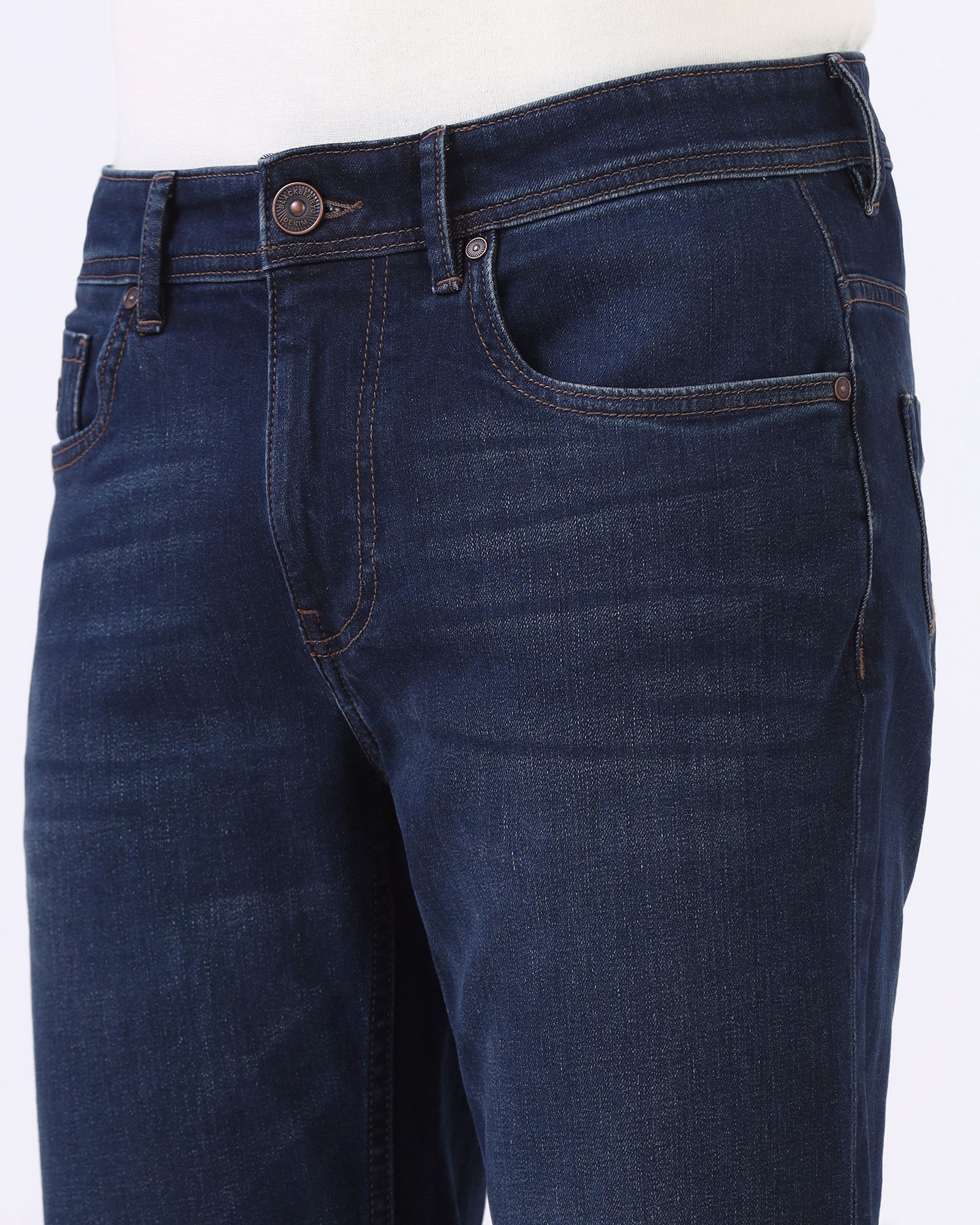 Indigo Super Clean Straight Comfort Jeans - Tobias