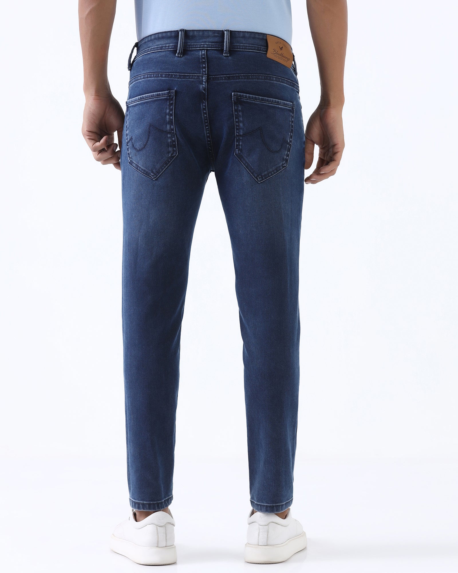 Indigo Superflex Skinny Cropped Jeans - Antoine