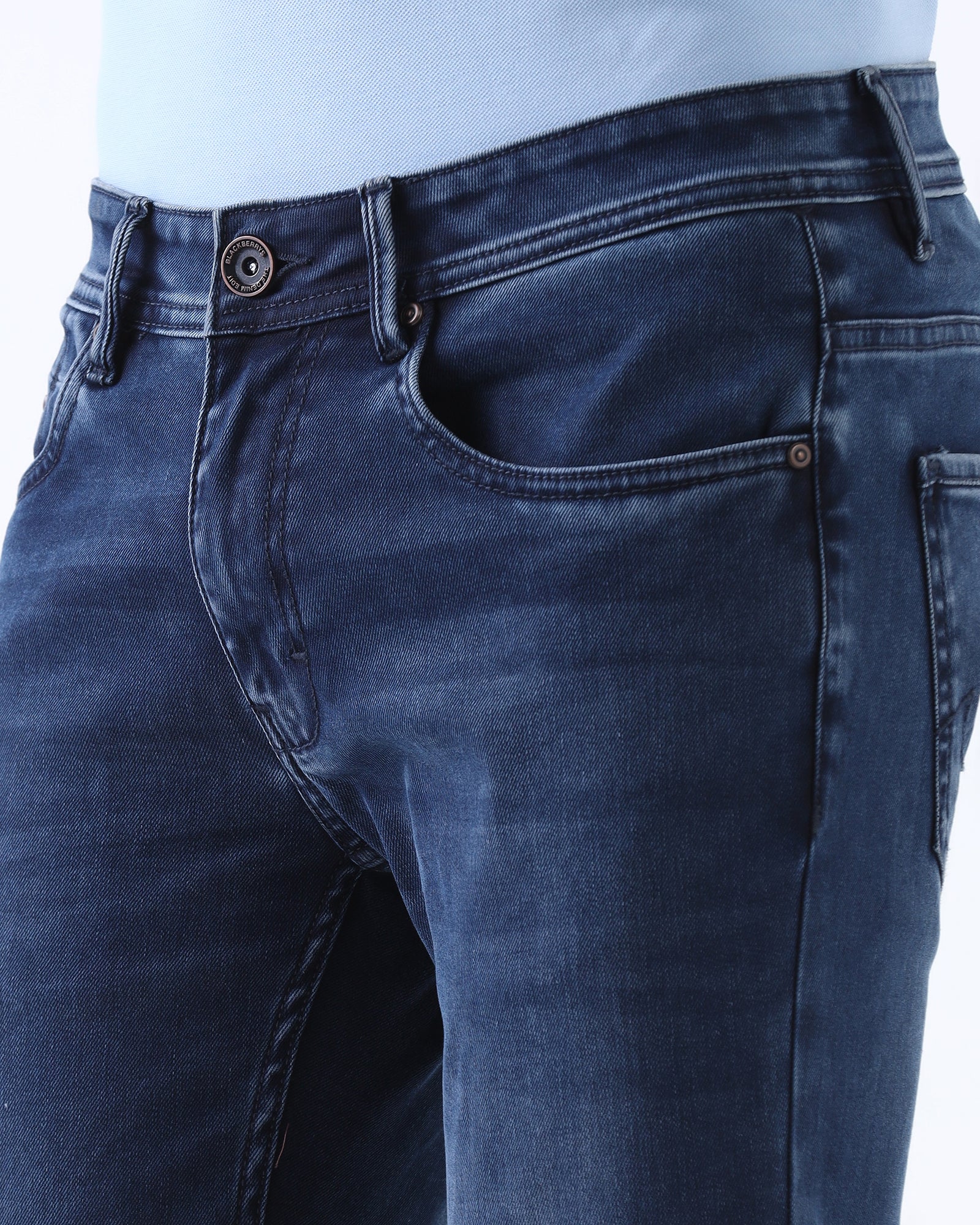 Indigo Superflex Skinny Cropped Jeans - Antoine